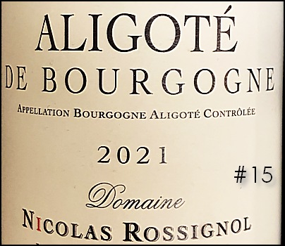 Nicolas Rossignol Bourgogne-Aligoté