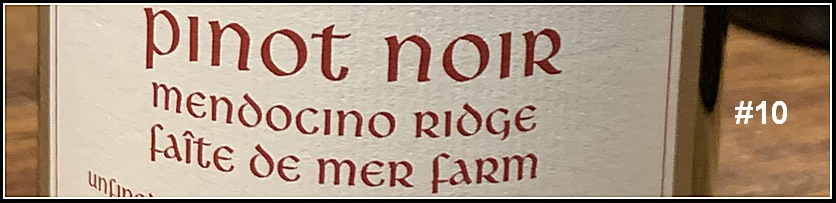 Whitcraft Winery Pinot Noir Faîte de Mer Farms (USA, California, North Coast, Mendocino Ridge) 2019