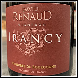 David Renaud Irancy (France, Burgundy, Côtes d'Auxerre, Irancy) 2018 David Renaud Irancy (France, Burgundy, Côtes d'Auxerre, Irancy) 2018
