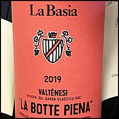 2019 La Basia Valtnesi La Botte Piena
