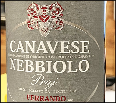 2021 Ferrando Canavese Rosso 2021 Ferrando Canavese Rosso